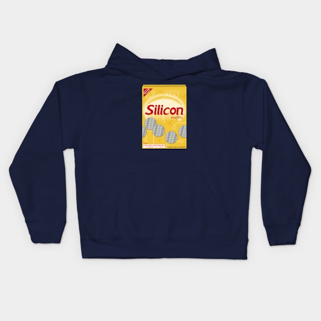 Silicon Wafers in a Box Kids Hoodie by LuxAeterna